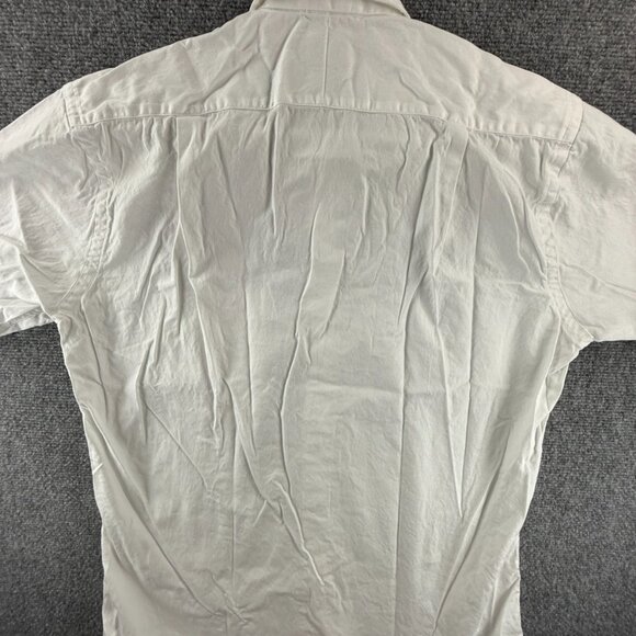 Gitman Bros *** Pinpoint Cotton Oxford 15 33 Point USA White Long Sleeve Men - Picture 16 of 16